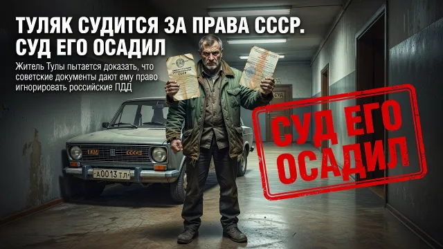 Туляк судится за права СССР. Суд его осадил